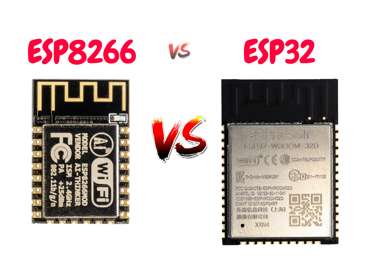 Detailed Comparison Table for ESP8266 vs ESP32 WiFi Modules