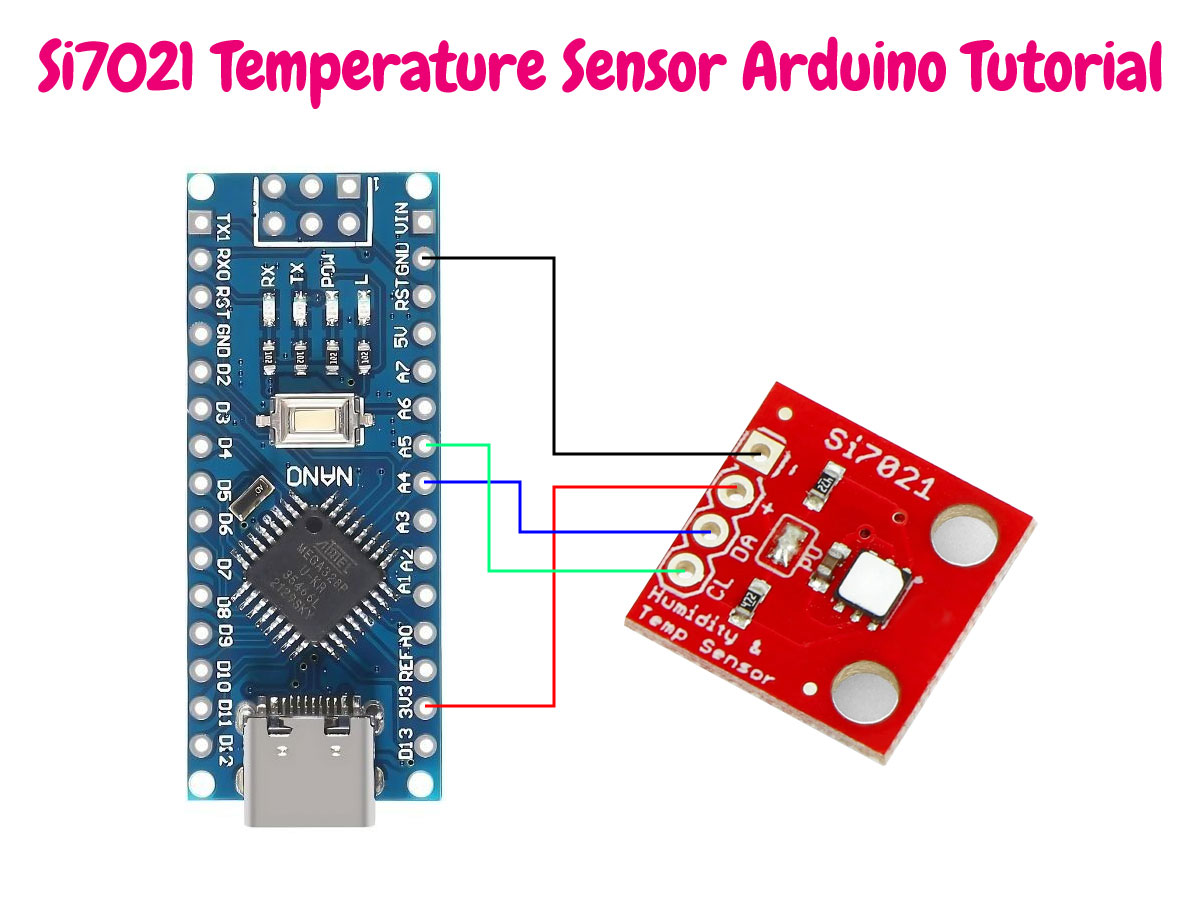 Si7021 Arduino Tutorial: Wiring, Code Examples, Libraries and Functions Explained