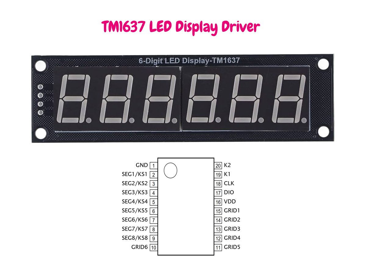 Getting Started with the TM1637 Titan Micro LED Driver Arduino Library