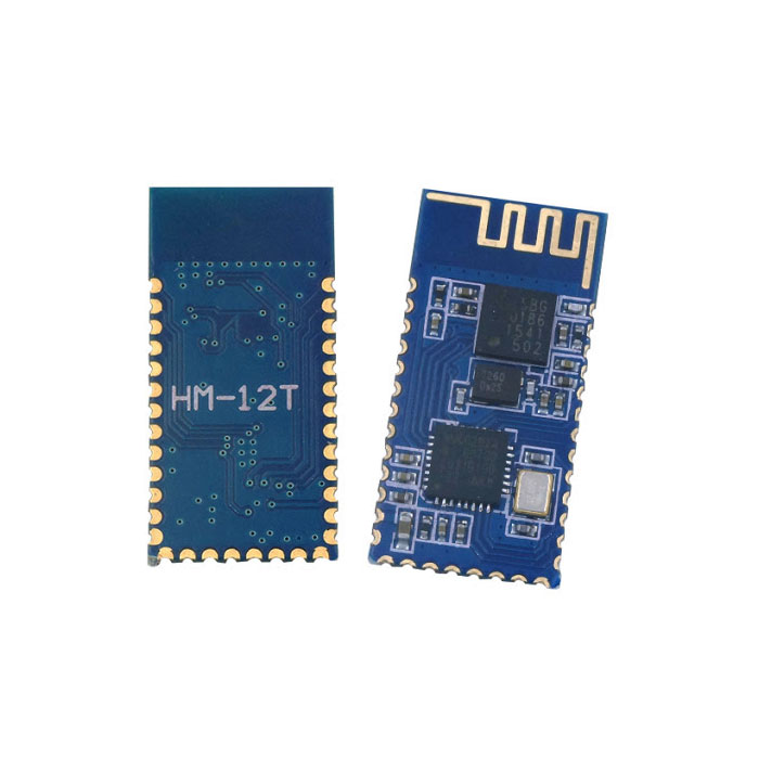 HM-12T / The HM-12T is a wireless serial RF module operating in the 433 MHz ISM band, designed for long-range, low-power data communication in embedded systems. It provides transparent UART data transmission, allowing easy integration with microcontrollers without complex protocol handling. The module supports configurable parameters such as baud rate, channel selection, and transmission power via AT commands. It features strong anti-interference capability and stable communication performance over extended distances. The HM-12T is suitable for applications such as remote control systems, telemetry, industrial automation, and wireless sensor networks, offering a reliable solution for point-to-point and multipoint communication.