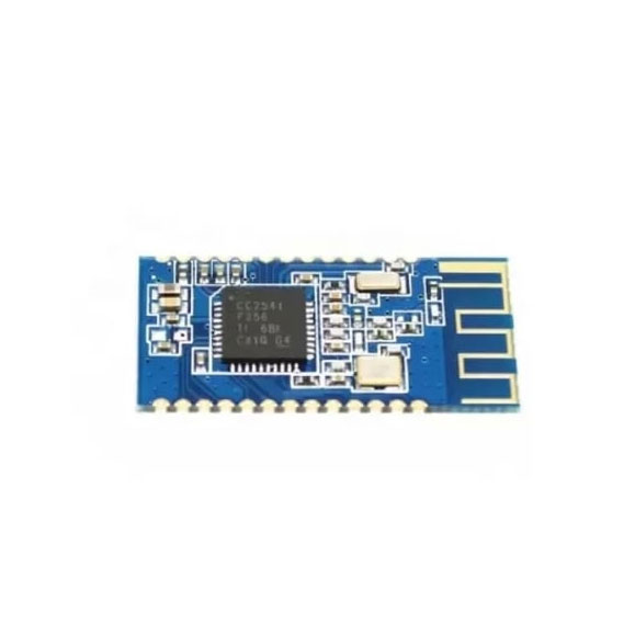 HM-10 / The HM-10 is a Bluetooth Low Energy (BLE) 4.0 module based on the TI CC2541/CC2540 SoC, designed for low-power wireless communication in embedded and IoT applications. It operates in the 2.4 GHz ISM band and supports BLE protocol stack with AT command interface for easy integration. The module provides UART communication for host interfacing and includes multiple GPIOs for control and status indication. It features low power consumption modes, making it suitable for battery-powered devices such as wearable electronics, wireless sensors, and smart home systems. The HM-10 supports both master and slave configurations and is widely used for transparent serial data transmission over BLE connections.