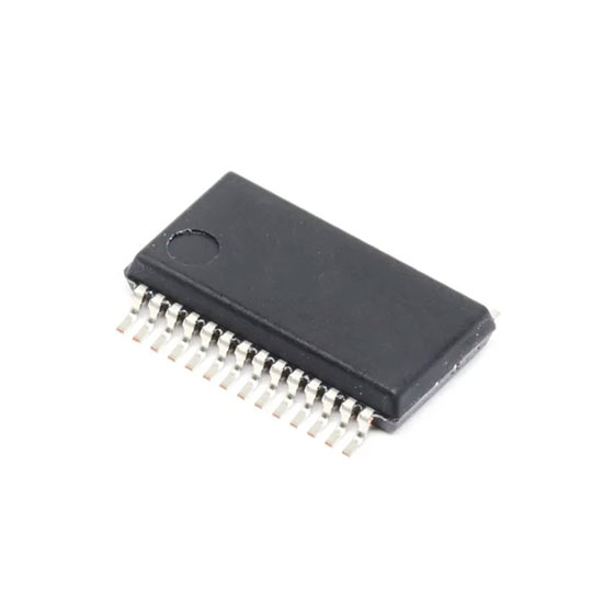 AD5725BRSZ-REEL / The AD5725BRSZ-REEL is a high-performance quad-channel 12-bit digital-to-analog converter (DAC) developed by Analog Devices, designed for precision analog output generation in industrial and instrumentation applications. It features four independent DAC channels with buffered voltage outputs, enabling simultaneous multi-channel signal control.<br><br>The device operates over a wide supply range from +5V to ±15V, supporting both unipolar and bipolar output configurations via external reference inputs. This flexibility allows designers to configure output ranges according to system requirements without relying on additional offset circuitry.<br><br>Built on an R-2R architecture, the AD5725 provides excellent linearity (±0.5 LSB INL) and guaranteed monotonic performance, ensuring accurate and stable analog signal generation. It features a parallel interface, allowing fast data transfer and simultaneous updates across all channels via the LDAC pin.<br><br>With a typical settling time of 10 µs, the device is suitable for time-sensitive applications such as control loops and signal generation. It also includes features such as double-buffered inputs, asynchronous clear (to zero or mid-scale), and readback functionality for enhanced system control.<br><br>Packaged in a 28-pin SSOP surface-mount format and supplied in tape-and-reel configuration, the AD5725BRSZ-REEL is ideal for automated manufacturing environments. It is widely used in applications such as industrial automation, process control systems, programmable logic controllers (PLCs), and test & measurement equipment where multi-channel precision DAC performance is required.