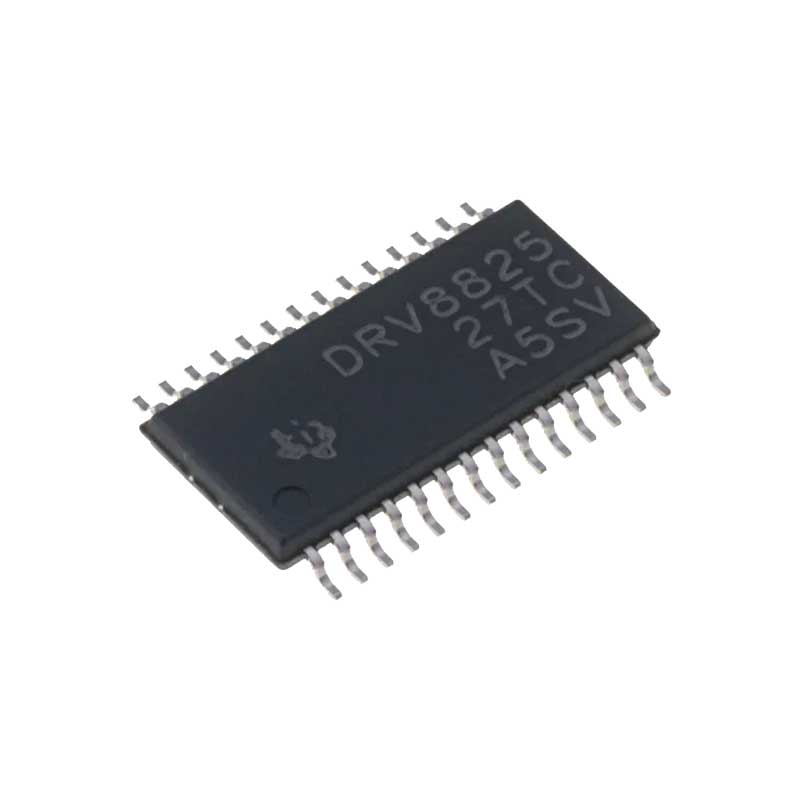 DRV8825PWP / The DRV8825PWP is a bipolar stepper motor driver with integrated current control and microstepping capability. It operates with a motor supply voltage range of 8.2 V to 45 V and a logic supply of 2.5 V to 5.25 V. The device supports multiple stepping modes including full-step, half-step, quarter-step, eighth-step, sixteenth-step, and up to 1/32 microstepping, enabling smooth and precise motor motion. It provides adjustable current limiting through external sense resistors and can deliver up to approximately 2.5 A peak current per coil with proper cooling. The DRV8825 includes protection features such as overcurrent protection, thermal shutdown, undervoltage lockout, and fault indication. It is widely used in 3D printers, CNC machines, robotics, and industrial automation systems requiring efficient and precise stepper motor control.