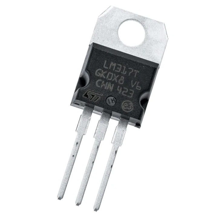 LM317T-DG / The LM317T is a versatile adjustable linear voltage regulator designed to provide a stable and adjustable output voltage for a wide range of power supply applications. It operates with an input voltage up to approximately 40 V and can deliver output currents of up to 1.5 A with proper heat sinking. The output voltage can be adjusted from 1.25 V to 37 V using two external resistors, allowing flexible voltage regulation for different circuit requirements. The device features excellent line and load regulation, low output noise, and built-in protection mechanisms including current limiting, thermal shutdown, and safe-area protection. Packaged in the robust TO-220 package, the LM317T is widely used in adjustable power supplies, battery chargers, voltage regulators for embedded systems, and various analog and power electronics applications.