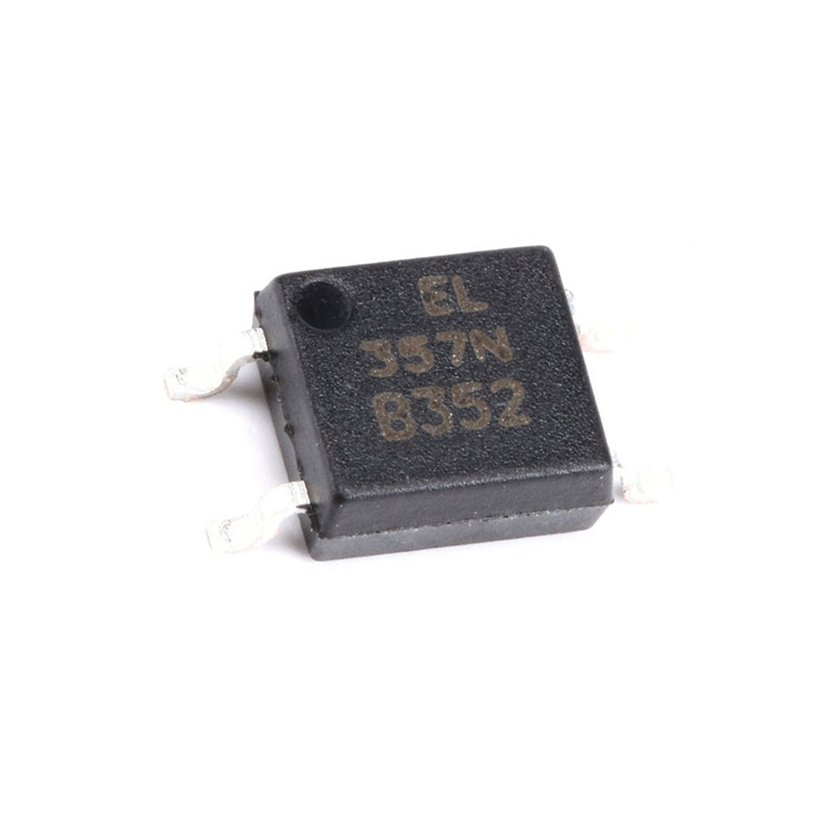 EL357N(B)(TA)-G / The EL357N(B)(TA)-G is a compact phototransistor-output optocoupler developed by Everlight Electronics, designed to provide electrical isolation between input and output circuits in a wide range of electronic applications. It integrates an infrared LED optically coupled to an NPN phototransistor, enabling reliable signal transmission while maintaining galvanic isolation.<br><br>This device offers a high isolation voltage of up to 3750 Vrms, ensuring safe operation in systems where circuits operate at different voltage levels. The current transfer ratio (CTR) for the B-rank variant typically falls within a defined range (higher than base grade), allowing stable signal amplification and switching performance.<br><br>The EL357N(B)(TA)-G supports collector-emitter voltages up to 80V and output currents up to 50mA, making it suitable for general-purpose switching and signal isolation tasks. It features fast switching characteristics (rise/fall times in microseconds), ensuring efficient operation in digital and control circuits.<br><br>Packaged in a small SOP-4 surface-mount form factor and supplied in tape-and-reel (TA) format, the device is optimized for automated assembly and compact PCB designs.<br><br>The EL357N(B)(TA)-G is widely used in applications such as switching power supplies, DC-DC converters, industrial control systems, microcontroller interfacing, signal isolation, and communication equipment, where reliable electrical isolation and noise immunity are essential.