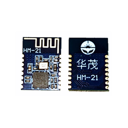 HM-21 / The HM-21 is a Bluetooth Low Energy (BLE) 5.0 module based on the TI CC2640R2F SoC, designed for ultra-low power wireless communication in advanced IoT and embedded applications. It operates in the 2.4 GHz ISM band and supports BLE 5.0 features including extended range, higher data rates, and improved broadcasting capabilities. The module provides a UART interface with AT command support for simple integration with microcontrollers and includes multiple GPIOs for flexible system control. It supports both central (master) and peripheral (slave) modes, enabling versatile communication topologies. With optimized power consumption and stable RF performance, the HM-21 is suitable for applications such as smart home systems, wearable devices, industrial automation, and wireless sensor networks.