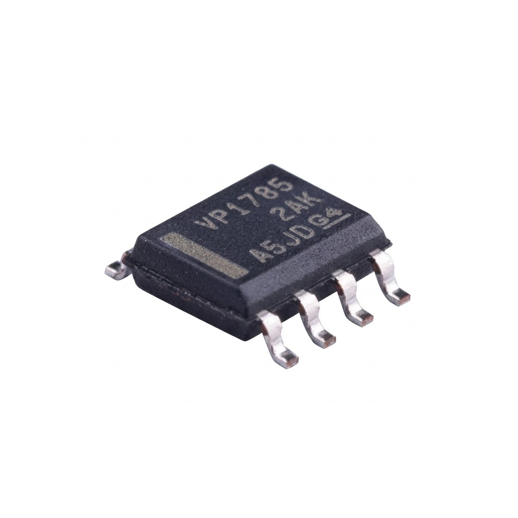 SN65HVD1785P / The SN65HVD1785P is a robust <strong>fault-protected RS-485/RS-422 transceiver</strong> developed by <strong>Texas Instruments</strong>, designed for reliable communication in industrial and harsh electrical environments. It supports <strong>half-duplex data transmission</strong> and is optimized for multi-node bus systems. <br><br>This device provides exceptional protection with <strong>bus fault tolerance up to ±70V</strong>, allowing it to withstand wiring faults, short circuits, and voltage surges without damage. It also supports an extended <strong>common-mode voltage range of -20V to +25V</strong>, significantly exceeding standard RS-485 requirements for improved noise immunity. <br><br>The SN65HVD1785P operates with a supply voltage range of <strong>3.3V to 5V</strong>, making it compatible with modern low-voltage microcontrollers and legacy systems alike. It supports data rates up to approximately <strong>10 Mbps</strong>, enabling high-speed serial communication across industrial networks. <br><br>Designed with reliability in mind, the device includes features such as <strong>failsafe receiver operation for open, shorted, or idle bus conditions</strong> and high <strong>ESD protection up to ±16 kV (HBM)</strong>, ensuring stable operation in noisy environments. <br><br>The transceiver supports up to <strong>256 nodes on a single bus</strong> due to its reduced unit load design, making it ideal for large distributed systems. It also features low power consumption with standby current in the microampere range. <br><br>Packaged in a durable <strong>8-pin PDIP through-hole package</strong>, the SN65HVD1785P is suitable for prototyping, industrial equipment, and applications requiring robust mechanical mounting. <br><br>The <strong>SN65HVD1785P</strong> is widely used in <strong>industrial automation, building control systems, HVAC networks, motor control, security systems, and communication interfaces</strong>, where high fault tolerance and reliable long-distance data transmission are critical.