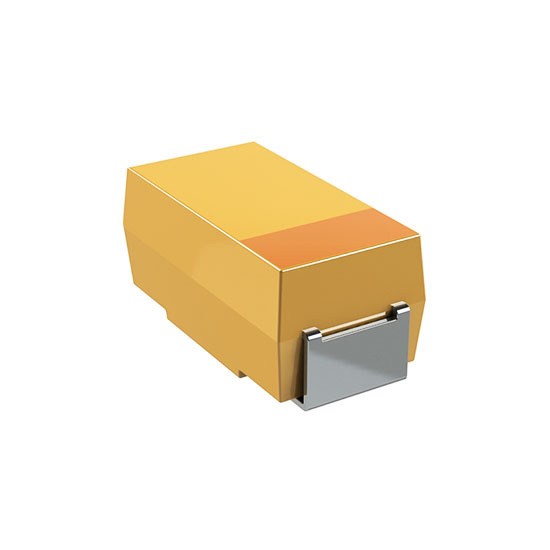 CA45C106M035R / The CA45C106M035R is a surface-mount solid tantalum capacitor designed for high-reliability and stable operation in electronic circuits. It provides a capacitance of 10 µF with ±20% tolerance and a rated voltage of 35V, making it suitable for higher voltage applications compared to lower-rated variants. The device utilizes tantalum pentoxide dielectric technology, offering high capacitance density, low leakage current typically in the microampere range, and stable electrical characteristics over time. It features relatively low ESR, enabling efficient filtering and decoupling in power supply circuits. The capacitor operates over a wide temperature range of -55°C to +125°C and maintains stable performance under varying environmental conditions. The Case-C SMD package (approximately 6.0 × 3.2 mm) supports compact PCB layouts and automated assembly processes. It is ideal for use in DC-DC converters, power management systems, industrial electronics, and general-purpose filtering and bypass applications.