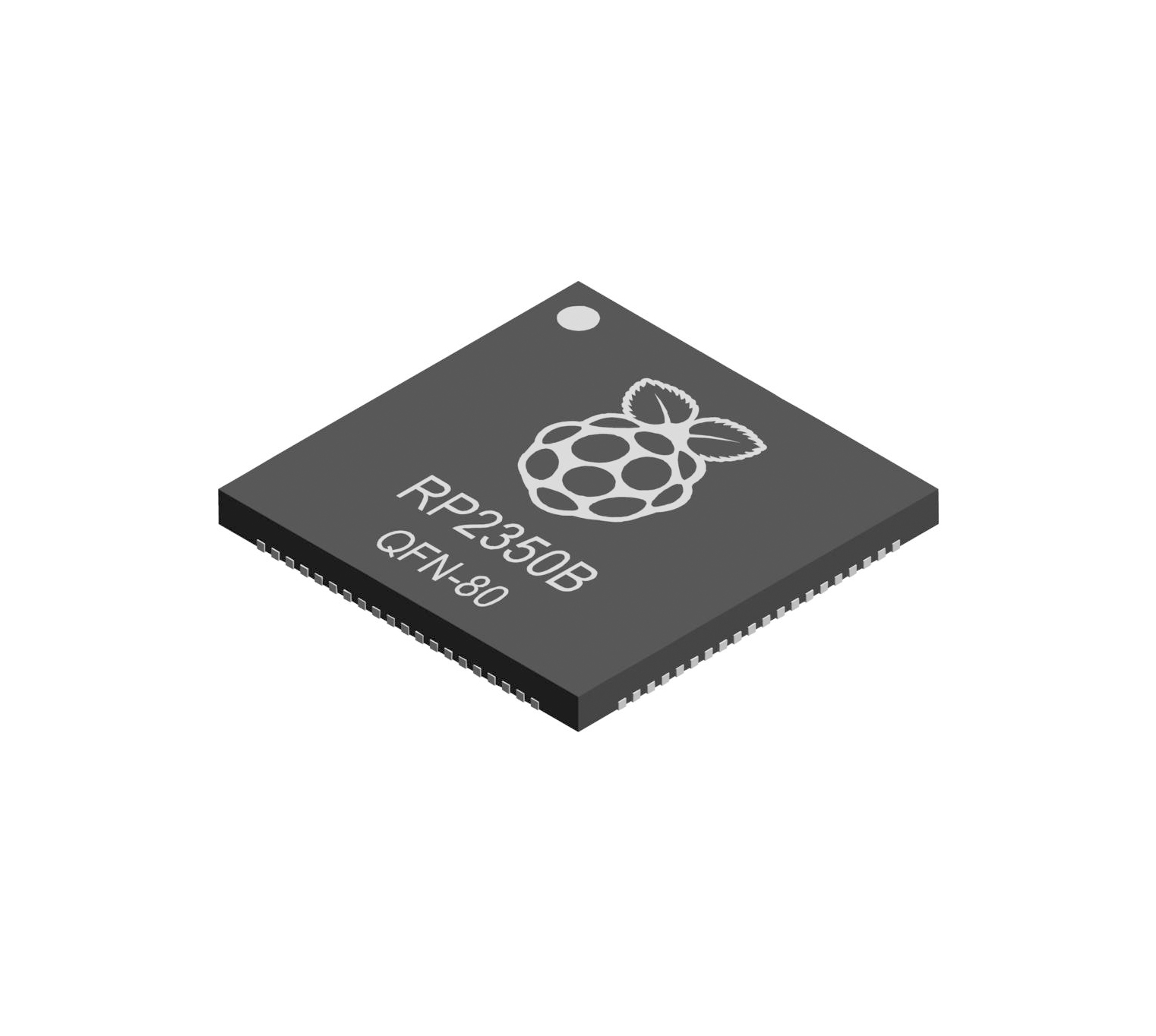RP2350B (SC1510-A4) / The RP2350B (SC1510-A4) is a high-performance 32-bit microcontroller from Raspberry Pi, designed for advanced embedded and IoT applications. It operates at up to 150 MHz and features dual Arm Cortex-M33 cores with floating-point and DSP support, as well as optional dual Hazard3 RISC-V cores selectable via software.
<br><br>
The device integrates 520 KB of on-chip SRAM and 8 KB of OTP memory for secure key storage. It does not include internal flash memory, instead supporting external QSPI flash or PSRAM for execute-in-place (XIP) operation.
<br><br>
Compared to the RP2350A variant, the RP2350B provides expanded I/O capability with up to 48 GPIO pins and up to 8 ADC channels, making it suitable for more complex designs.
<br><br>
It includes multiple communication interfaces such as UART, SPI, I²C, USB 1.1, PWM channels, and a programmable I/O (PIO) subsystem for flexible hardware interfacing with minimal CPU load.
<br><br>
The RP2350B also features advanced security capabilities including Arm TrustZone, secure boot with OTP-based keys, SHA-256 hardware acceleration, and hardware protections against fault injection. It is widely used in industrial IoT, embedded control systems, robotics, and secure applications requiring high performance and extensive I/O capability.