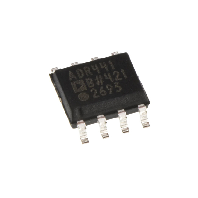ADR441BRZ-REEL7 / The ADR441BRZ-REEL7 is a high-precision <strong>2.5V voltage reference IC</strong> from <strong>Analog Devices</strong>, designed for applications requiring stable and accurate reference voltages in analog and mixed-signal systems. It delivers exceptional performance with <strong>low noise and high initial accuracy</strong>, making it ideal for precision measurement and control applications. <br><br>This device features a <strong>low temperature coefficient</strong>, ensuring minimal voltage drift over a wide temperature range, which is critical for maintaining accuracy in industrial and instrumentation environments. It also provides <strong>excellent long-term stability</strong>, making it suitable for high-reliability systems. <br><br>The ADR441BRZ-REEL7 operates with a <strong>wide input voltage range</strong> and offers <strong>low dropout performance</strong>, allowing stable operation even under varying supply conditions. Its <strong>low output noise and high power supply rejection ratio (PSRR)</strong> ensure clean and stable reference output in sensitive analog circuits. <br><br>Housed in a compact <strong>SOIC-8 surface-mount package</strong>, the device is optimized for PCB space efficiency while maintaining robust electrical characteristics. It is also designed for easy integration into high-precision designs. <br><br>The <strong>ADR441BRZ-REEL7</strong> is widely used in <strong>data acquisition systems, precision ADC/DAC circuits, industrial instrumentation, medical devices, and high-resolution measurement equipment</strong>, where accurate and stable voltage references are essential.