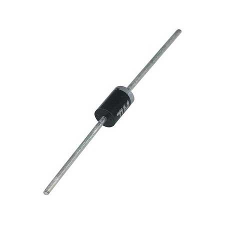 1N4007 / The 1N4007 is a general-purpose rectifier diode designed for power conversion and protection applications. It features a maximum repetitive reverse voltage of 1000 V and a forward current rating of 1 A, making it suitable for high-voltage rectification tasks. The device has a typical forward voltage drop of approximately 1.1 V at rated current and provides reliable performance in standard rectifier circuits. While not intended for high-speed switching, it offers robust surge current capability and durability in power supply environments. The 1N4007 is widely used in AC-DC converters, bridge rectifiers, power supplies, reverse polarity protection, and general-purpose rectification applications.