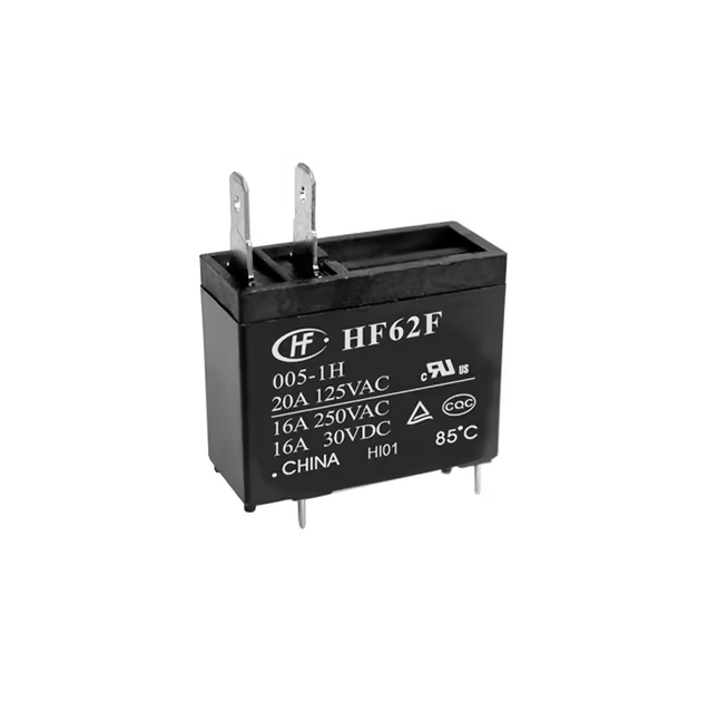 HF62F-005-1HT, Relay, from Hongfa in Stock Hong Kong The HF62F-005-1HT is a compact and reliable <strong>miniature electromagnetic power relay</strong> developed by <strong>Hongfa</strong>, designed for 