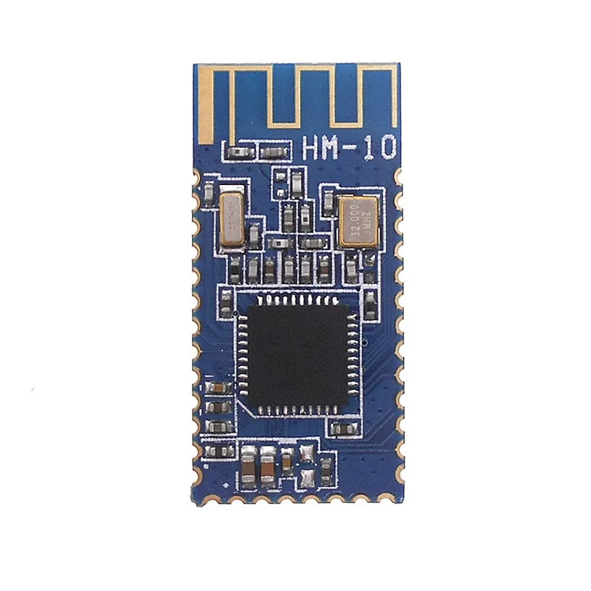 HM-10S-A / The HM-10S-A is an upgraded Bluetooth Low Energy (BLE) 4.0 module based on the TI CC2541 SoC, designed for ultra-low power wireless communication in embedded and IoT applications. It operates in the 2.4 GHz ISM band and supports BLE protocol with an AT command interface for straightforward integration. The module provides UART communication for host MCU interfacing and exposes multiple GPIOs for flexible control. It supports both master and slave roles and includes enhanced firmware compared to standard HM-10 variants, offering improved stability and communication performance. Its low power consumption and compact SMD design make it suitable for wearable devices, wireless sensors, and smart home systems.