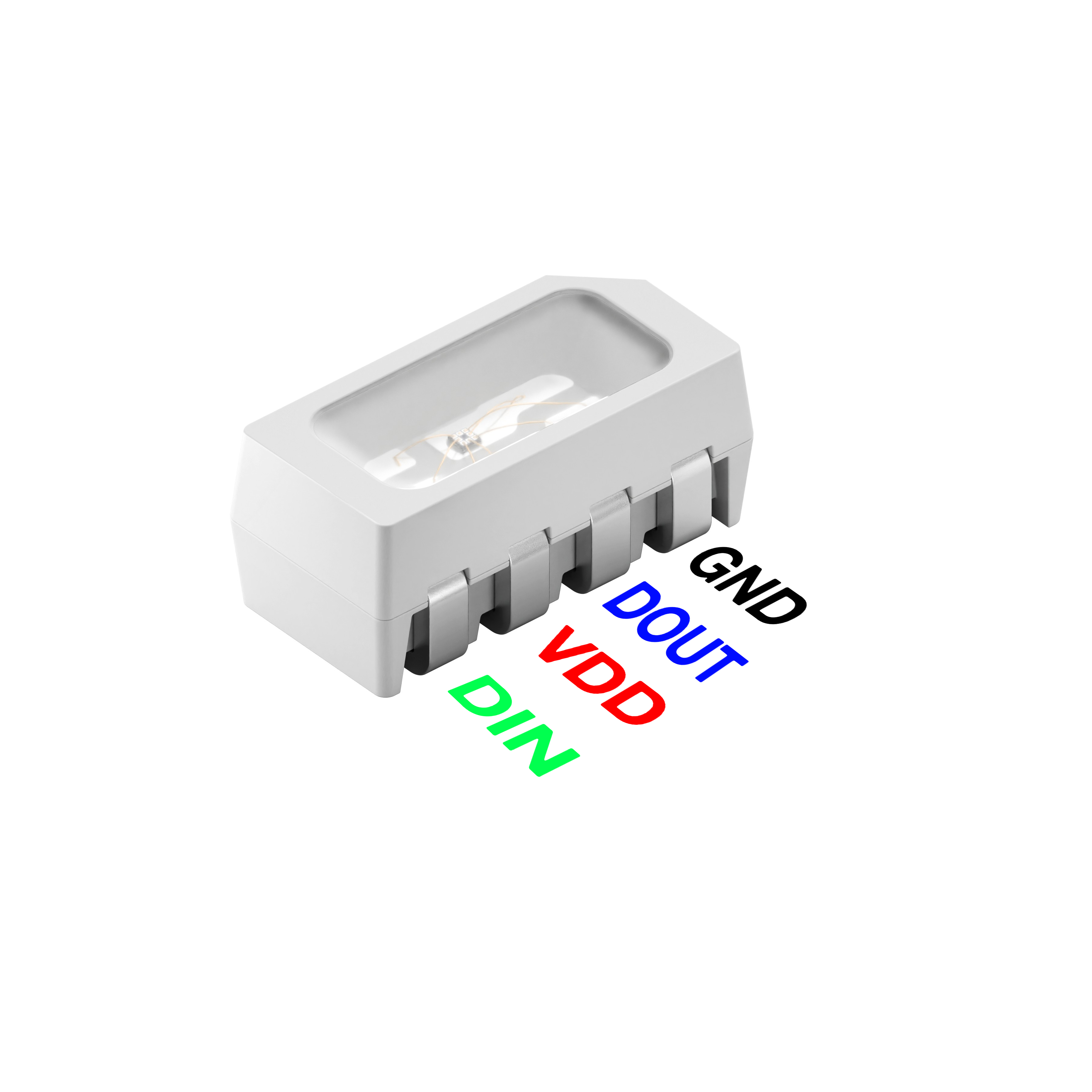 WS2812C-4020 / The WS2812C-4020 is a compact addressable RGB LED that integrates a control IC and RGB LED chip into a 4.0 × 2.0 mm SMD package. It operates with a supply voltage range of approximately 3.3 V to 5.5 V and uses a single-wire serial communication protocol, enabling multiple LEDs to be cascaded and individually controlled.
<br><br>
Each LED supports 24-bit color depth (8 bits per channel), providing 256 brightness levels per color and enabling over 16 million colors. The device includes built-in signal reshaping and regeneration circuitry to maintain reliable data transmission across long LED chains.
<br><br>
Compared to WS2812B variants, the WS2812C series features lower current consumption (≈5 mA per channel) and improved efficiency, making it suitable for power-sensitive applications.
<br><br>
With its slim 4020 footprint, the WS2812C-4020 is ideal for high-density designs such as LED strips, keyboards, wearable electronics, compact displays, automotive lighting, and embedded RGB lighting systems.
