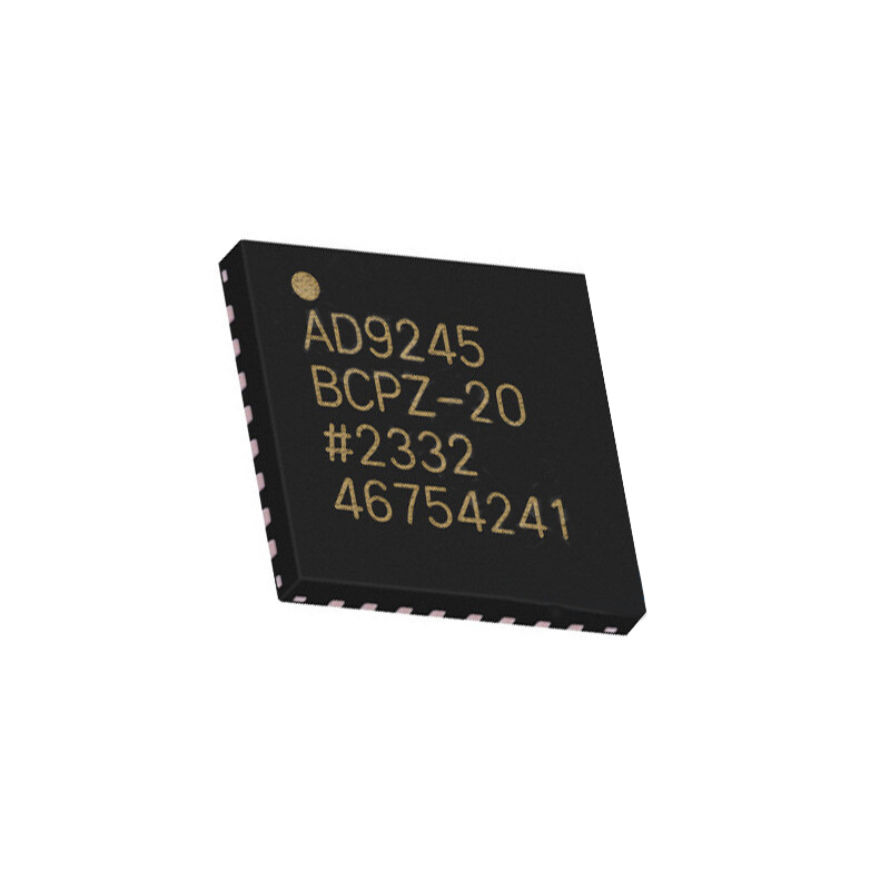 AD9245BCPZ-20 / The AD9245BCPZ-20 is a high-performance <strong>14-bit analog-to-digital converter (ADC)</strong> developed by <strong>Analog Devices</strong>, designed for high-speed data acquisition and signal processing applications. It offers a sampling rate of up to <strong>20 MSPS (mega samples per second)</strong>, enabling accurate conversion of fast-changing analog signals into digital data. <br><br>The device is built using a <strong>multistage differential pipelined architecture</strong> with integrated error correction logic, ensuring high accuracy and no missing codes across the full operating temperature range. <br><br>It features a <strong>single-channel input</strong> supporting both <strong>differential and single-ended configurations</strong>, providing flexibility for various analog front-end designs. The integrated <strong>sample-and-hold amplifier and on-chip reference</strong> simplify system implementation and reduce external component requirements. <br><br>The AD9245BCPZ-20 operates from a <strong>single 3V supply (2.7V to 3.6V)</strong> and delivers excellent dynamic performance with high signal-to-noise ratio and spurious-free dynamic range, making it suitable for precision applications. <br><br>It provides a <strong>parallel data output interface</strong> with selectable output formats such as offset binary or two’s complement, allowing easy integration with DSPs, FPGAs, and microcontrollers. <br><br>Housed in a compact <strong>32-pin LFCSP surface-mount package</strong>, the device is optimized for high-density PCB layouts while maintaining strong electrical and thermal performance. <br><br>The <strong>AD9245BCPZ-20</strong> is widely used in <strong>medical imaging systems, communication receivers, spectrum analyzers, industrial measurement equipment, and high-speed data acquisition systems</strong>, where precise and reliable analog-to-digital conversion is essential.
