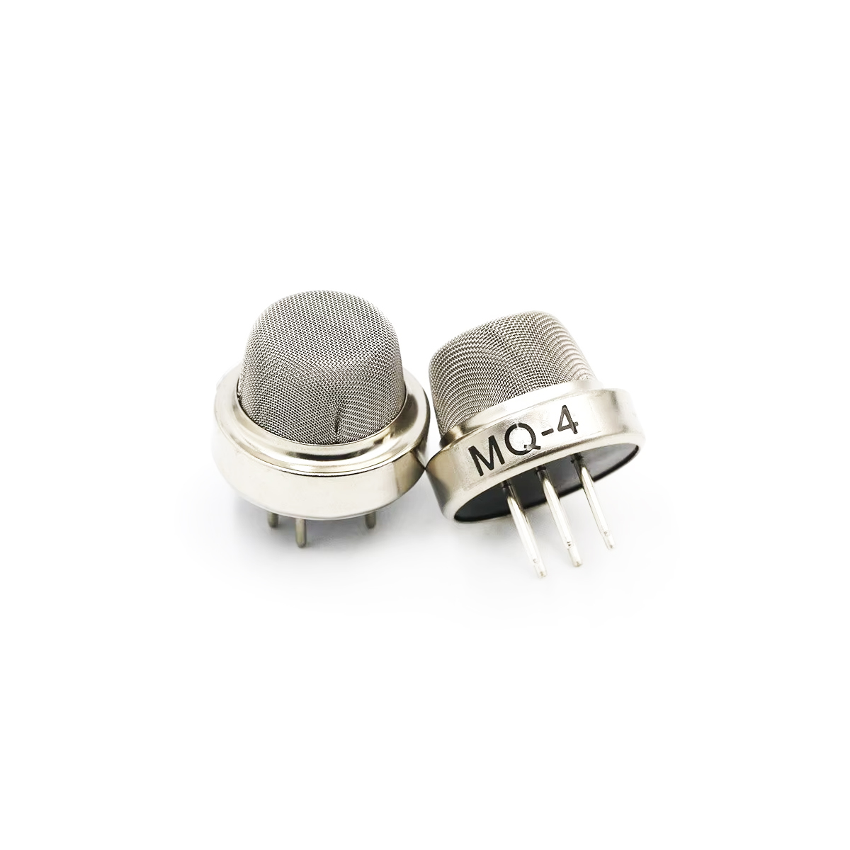 MQ-4 / The MQ-4 is a semiconductor gas sensor specifically designed for detecting methane (CH₄) and natural gas concentrations in air. It is widely used in gas leakage detection systems due to its high sensitivity to methane and low sensitivity to alcohol and other interfering gases.<br><br>The sensor utilizes a tin dioxide (SnO₂) sensing material whose conductivity increases in the presence of methane gas. This change in resistance is converted into an electrical signal that can be measured via analog output, enabling accurate monitoring of gas concentration levels.<br><br>With a typical detection range of approximately 300 ppm to 10,000 ppm, the MQ-4 offers fast response time, stable performance, and long operational life. It operates at 5V and includes an internal heating element required to maintain optimal sensing conditions.<br><br>MQ-4 modules often provide both analog and digital outputs, allowing easy interfacing with microcontrollers such as Arduino and embedded systems. Adjustable sensitivity via onboard potentiometer enables customization for different detection thresholds.<br><br>The MQ-4 is commonly used in applications such as natural gas leakage detection, industrial safety systems, residential gas alarms, environmental monitoring, and IoT-based smart safety solutions where reliable methane detection is essential.