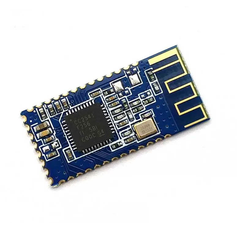 HM-10S-B / The HM-10S-B is a Bluetooth Low Energy (BLE) 4.0 module based on the TI CC2541 SoC, optimized for low-power wireless communication in embedded and IoT systems. It operates in the 2.4 GHz ISM band and supports BLE protocol with an AT command interface for easy integration with microcontrollers via UART. The module supports both master and slave modes, enabling flexible communication topologies. It features multiple GPIO interfaces and low power consumption modes, making it suitable for battery-powered devices such as wearables, wireless sensors, and smart home applications. The HM-10S-B variant offers stable performance and compact SMD packaging for efficient PCB integration.