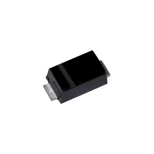 ESD9B5.0ST5G / The ESD9B5.0ST5G is a bidirectional transient voltage suppressor (TVS) diode designed to protect sensitive electronic components from electrostatic discharge (ESD) and transient voltage spikes. It has a reverse standoff voltage of 5V, with a breakdown voltage ranging from 5.8V minimum, and a clamping voltage of 12.5V at a peak pulse current of 12.5A (10/1000µs pulse). The device offers a low capacitance of 15pF at 1MHz, ensuring minimal impact on signal integrity. With a fast response time of less than 1ns, it is ideal for high-speed applications. The ESD9B5.0ST5G operates over a wide temperature range of -55°C to +150°C and is housed in a compact SOD-923 package, making it suitable for portable devices, consumer electronics, and automotive applications.