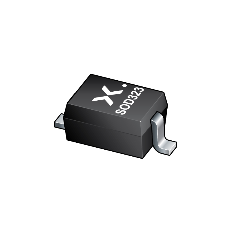 PESD24VV1BAX / The PESD24VV1BAX is a compact and high-reliability <strong>bidirectional TVS (transient voltage suppressor) diode</strong> developed by <strong>Nexperia</strong>, designed to protect sensitive electronic circuits against electrostatic discharge (ESD) and transient voltage spikes. It provides a <strong>reverse stand-off voltage of 24V</strong>, making it suitable for protecting low-speed data lines and power interfaces. <br><br>The device features a <strong>low clamping voltage (approximately 33V–42V)</strong> and can handle peak pulse currents up to <strong>3.5A</strong>, ensuring effective suppression of voltage surges and fast transient events. <br><br>With a <strong>bidirectional single-channel configuration</strong>, the PESD24VV1BAX provides symmetrical protection for signals that swing in both directions, making it ideal for communication lines and interface protection. <br><br>The device offers <strong>very low capacitance (~14pF)</strong>, minimizing signal distortion and allowing use in high-speed or sensitive signal paths. It also provides robust <strong>ESD protection up to 30kV (IEC 61000-4-2)</strong>, ensuring reliability in harsh environments. <br><br>Designed for demanding conditions, it operates over a wide temperature range of <strong>-55°C to +150°C</strong> and is <strong>AEC-Q101 qualified</strong>, making it suitable for automotive and industrial applications. <br><br>Housed in a compact <strong>SOD-323 surface-mount package</strong>, the PESD24VV1BAX enables high-density PCB layouts while maintaining strong electrical performance. <br><br>The <strong>PESD24VV1BAX</strong> is widely used in <strong>telecom interfaces, automotive electronics, industrial control systems, and consumer devices</strong>, where reliable ESD and surge protection is critical.