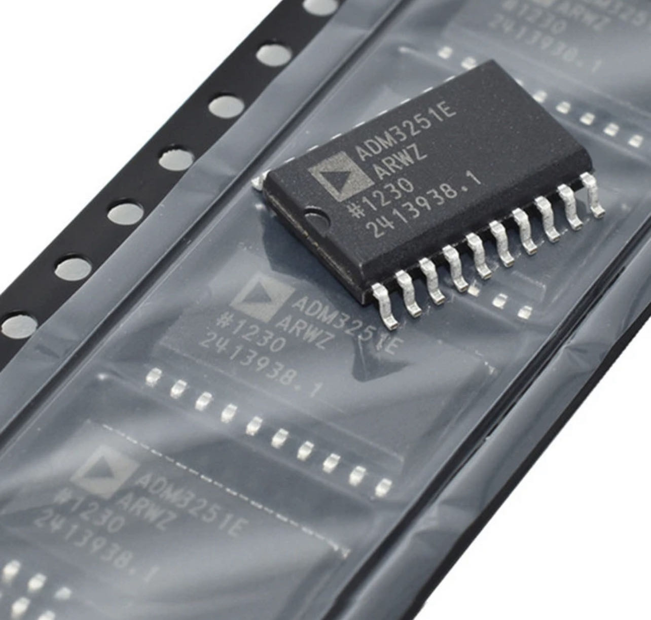 ADM3251EARWZ-REEL / The ADM3251EARWZ-REEL is a highly integrated <strong>isolated RS-232 transceiver</strong> from <strong>Analog Devices</strong>, combining signal isolation, data communication, and isolated power generation within a single compact device. Built with the companys advanced <strong>iCoupler® and IsoPower® technologies</strong>, it simplifies isolated serial communication designs while reducing external component requirements. <br><br>This device integrates a complete <strong>single-channel RS-232 transceiver</strong> together with galvanic isolation and an isolated DC-DC power converter, eliminating the need for separate optocouplers, transformers, or isolated power supplies. The result is a compact and highly reliable solution for industrial and communication systems. <br><br>The ADM3251EARWZ-REEL provides <strong>2.5kV RMS isolation voltage</strong>, helping protect sensitive electronics from ground loops, high-voltage transients, and electrical noise. Its isolation barrier enables safe communication between equipment operating at different ground potentials. <br><br>The transceiver supports data rates up to <strong>460kbps</strong>, making it suitable for a wide range of serial communication applications. It is fully compliant with RS-232 voltage requirements and provides reliable data transmission over standard serial interfaces. <br><br>Operating from a single <strong>5V supply</strong>, the integrated IsoPower® technology generates the isolated power required across the isolation barrier, significantly simplifying PCB layout and reducing overall system cost. The device also offers excellent common-mode transient immunity for stable operation in electrically noisy environments. <br><br>Packaged in a compact <strong>28-pin wide-body SOIC package</strong>, the ADM3251EARWZ-REEL provides a space-efficient solution while meeting stringent industrial isolation requirements. <br><br>The <strong>ADM3251EARWZ-REEL</strong> is widely used in <strong>industrial automation systems, PLCs, process control equipment, instrumentation, medical devices, industrial PCs, communication gateways, test and measurement equipment, and isolated serial communication interfaces</strong>, where reliable RS-232 connectivity and galvanic isolation are essential.